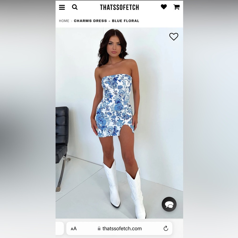 That’s so fetch blue mini dress